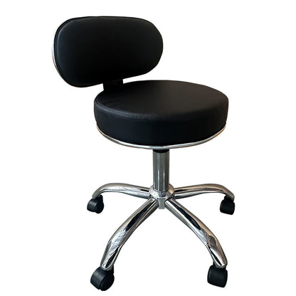 Καρέκλα Εργασίας ArteLibre FIRMEZA Μαύρο/Χρώμιο PU/Μέταλλο 47x47x67/78cm - Hippiehome.gr