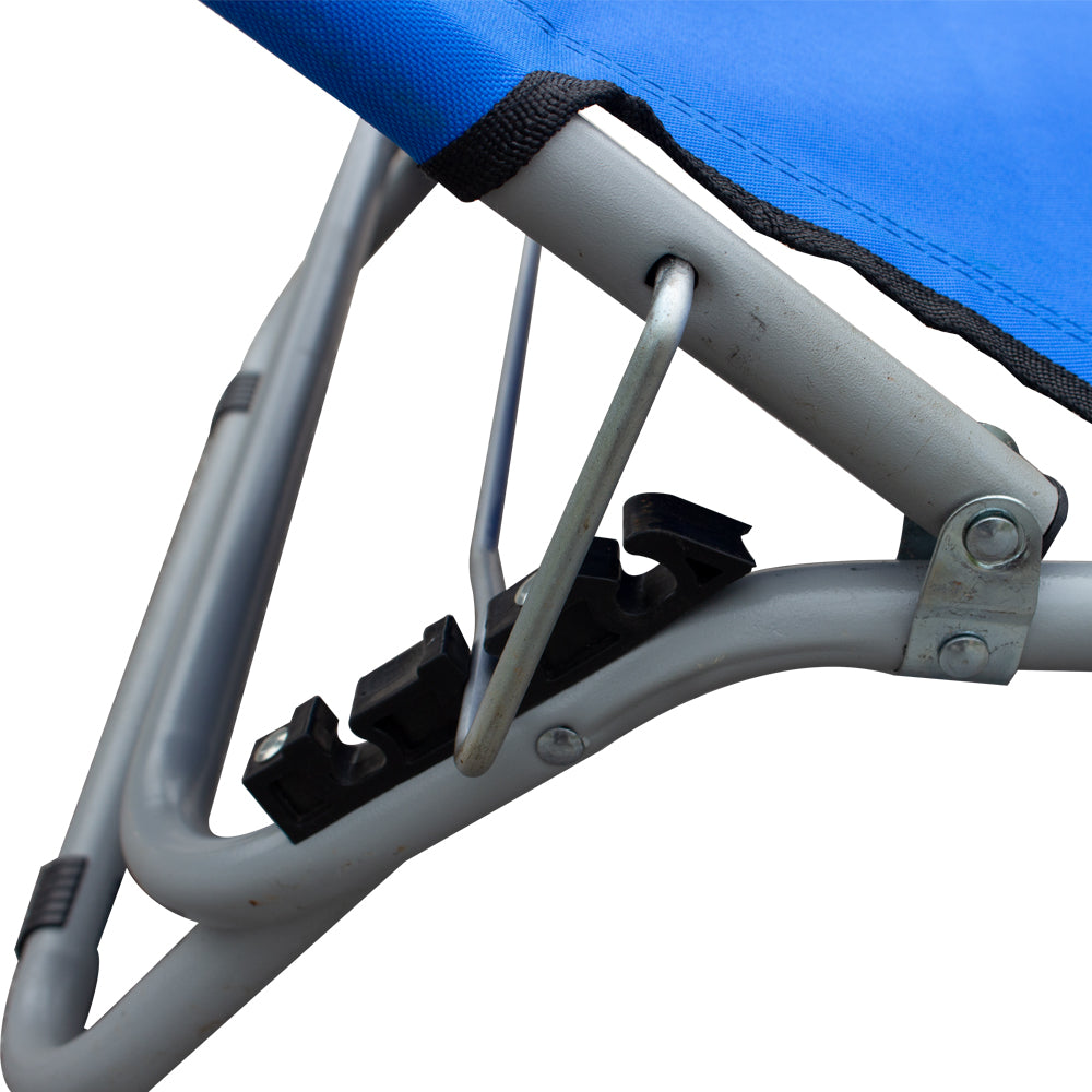 Ξαπλώστρα Παραλίας ArteLibre Μπλε Μέταλλο/Ύφασμα 188x57x25cm - Hippiehome.gr