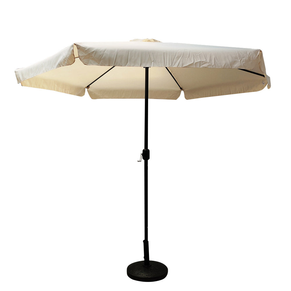 Ομπρέλα Κήπου ArteLibre GRENADINE Μπεζ/Μαύρο Αλουμίνιο/Ύφασμα Φ3x2.45m - Hippiehome.gr