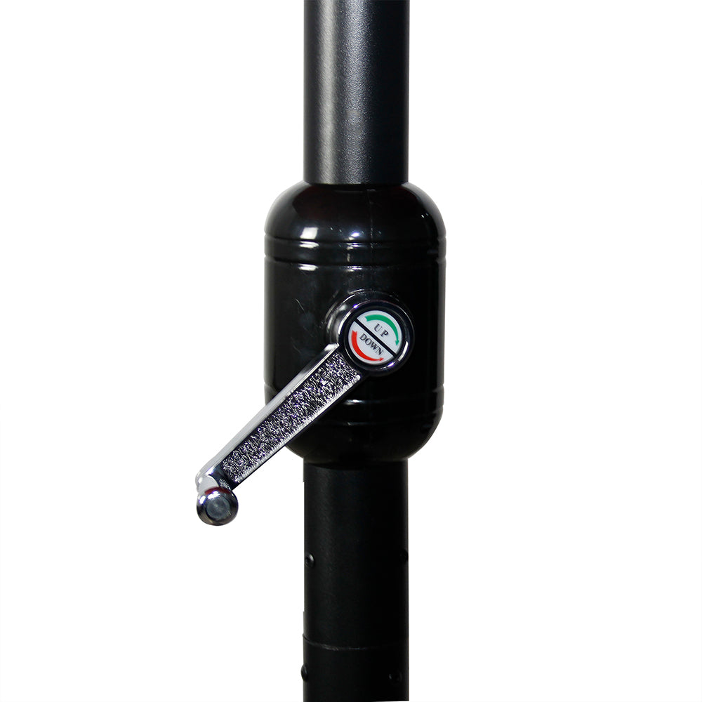 Ομπρέλα Κήπου ArteLibre GRENADINE Μπεζ/Μαύρο Αλουμίνιο/Ύφασμα Φ3x2.45m - Hippiehome.gr