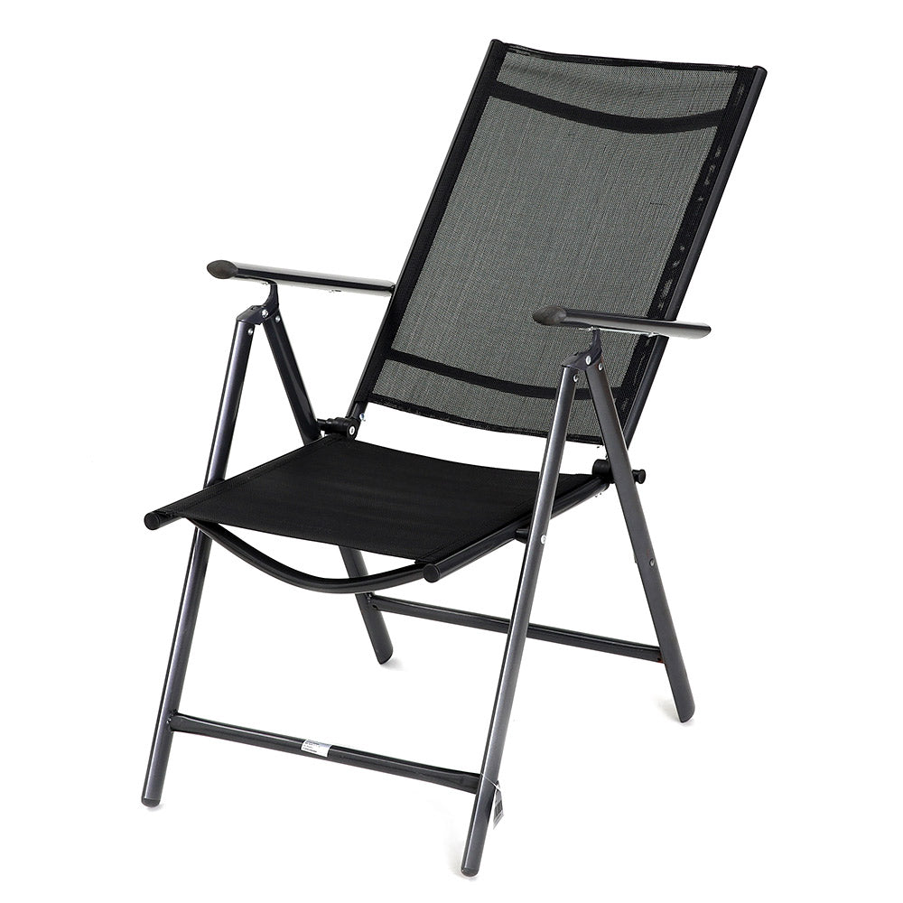 Καρέκλα Πτυσσόμενη ArteLibre ORKNEY Μαύρο Μέταλλο/Ύφασμα 46x44x108cm - Hippiehome.gr