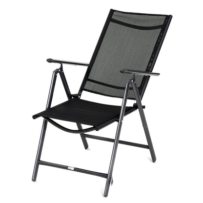 Καρέκλα Πτυσσόμενη ArteLibre ORKNEY Μαύρο Μέταλλο/Ύφασμα 46x44x108cm - Hippiehome.gr