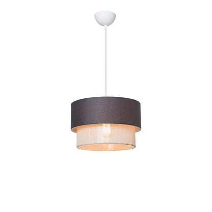 Fansi pakoworld single light ceiling lamp gray fabric Φ30x23cm