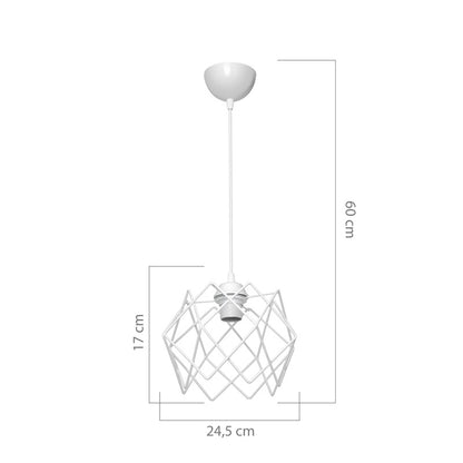 Φωτιστικό οροφής E27 μονόφωτο Teeby pakoworld μέταλλο σε λευκή απόχρωση Φ22x17εκ - Hippiehome.gr