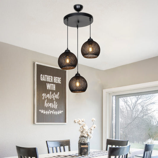 Φωτιστικό οροφής τρίφωτο PWL-0973 I pakoworld Ε27 μαύρο Φ35x18εκ - Hippiehome.gr