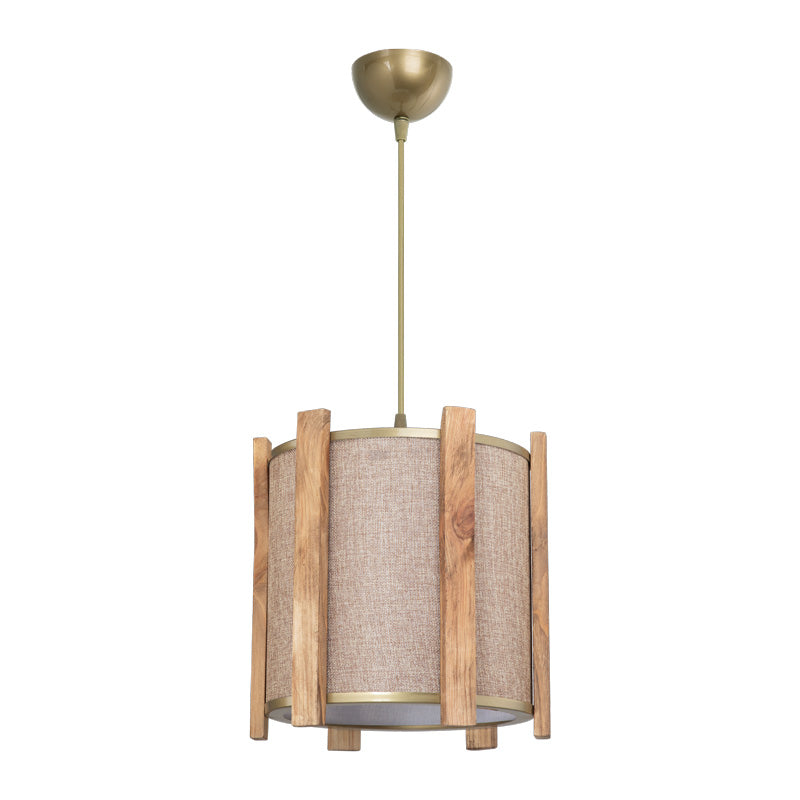 Φωτιστικό οροφής μονόφωτο Lidya pakoworld Ε27 σε μπεζ-άμμου απόχρωση Φ31.5x28εκ - Hippiehome.gr