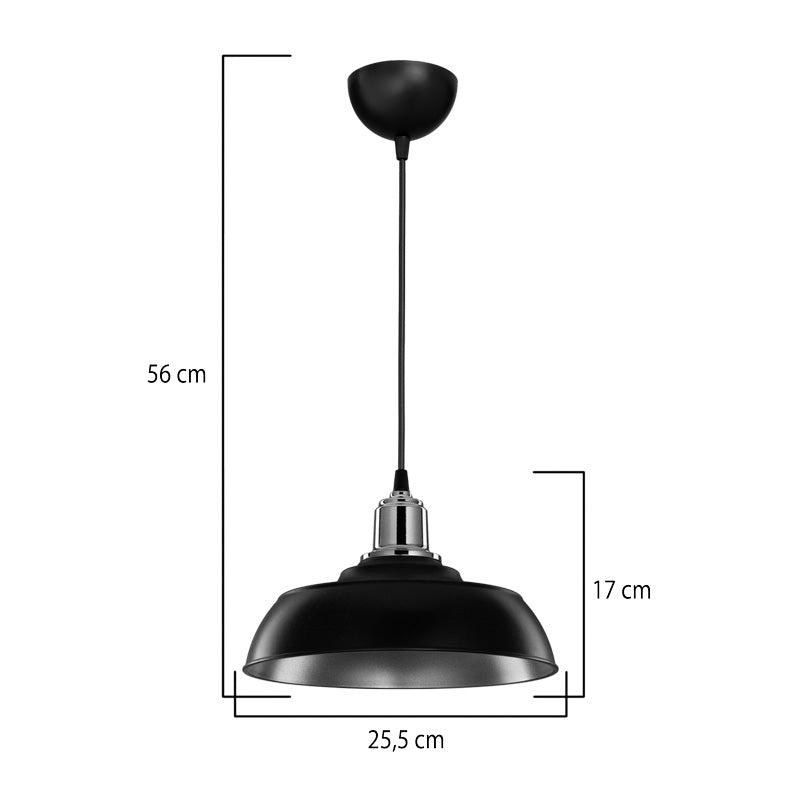 Φωτιστικό οροφής μονόφωτο Artisan pakoworld pp E27 σε μαύρη-χάλκινη απόχρωση Φ25.5x17εκ - Hippiehome.gr