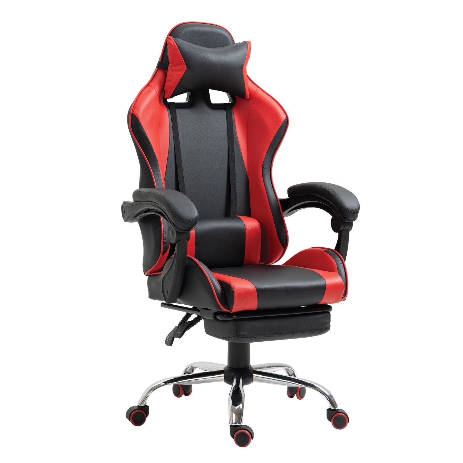Καρέκλα Γραφείου ArteLibre Gaming BRAY Κόκκινο/Μαύρο PVC 67x50x120-127cm - Hippiehome.gr