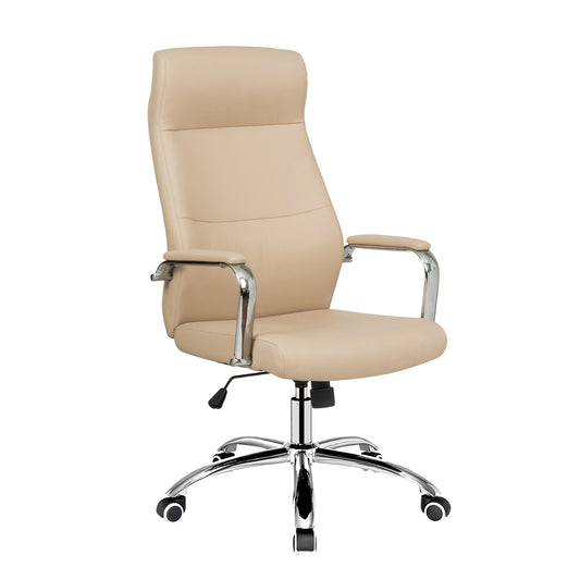 Καρέκλα Γραφείου ArteLibre WISHAW Μπεζ PU 75x63x112-120cm - Hippiehome.gr