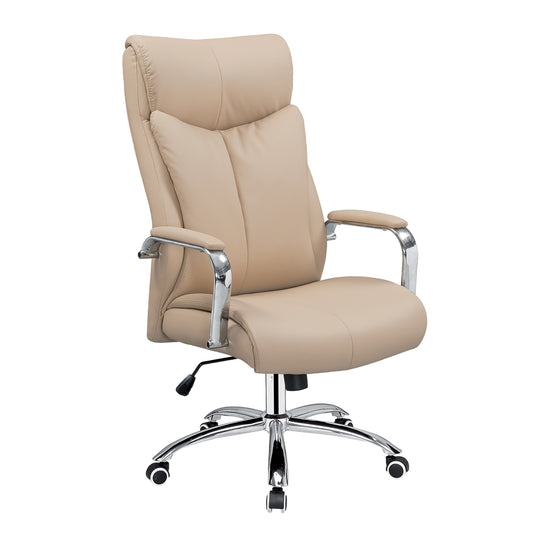 Καρέκλα Γραφείου ArteLibre ELGIN Μπεζ PU 79x62.5x117-125cm - Hippiehome.gr