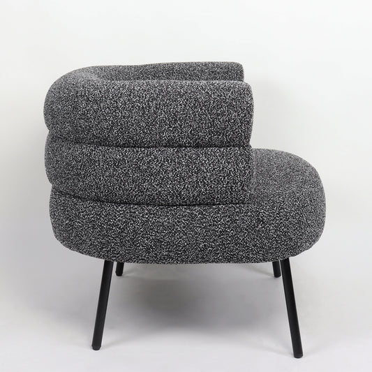 Πολυθρόνα ArteLibre CEREN Μαύρο Ύφασμα/Μέταλλο/Ξύλο 87x80x70cm - Hippiehome.gr