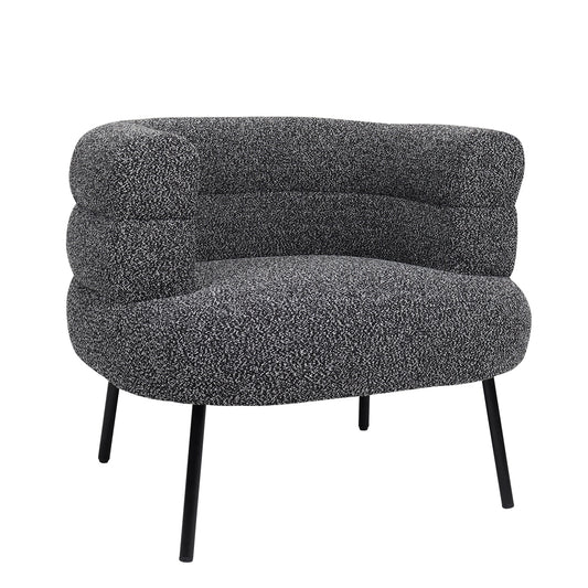 Πολυθρόνα ArteLibre CEREN Μαύρο Ύφασμα/Μέταλλο/Ξύλο 87x80x70cm - Hippiehome.gr