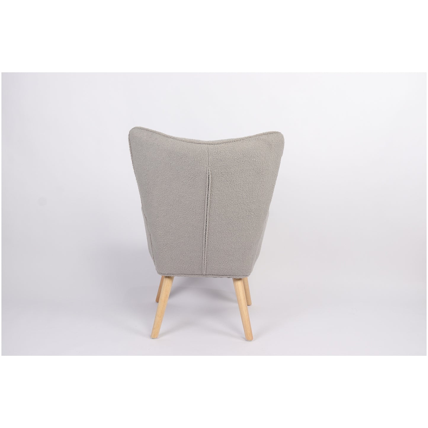 Πολυθρόνα ArteLibre MARION Γκρι Ύφασμα Μπουκλέ/Ξύλο 73x69x96cm - Hippiehome.gr