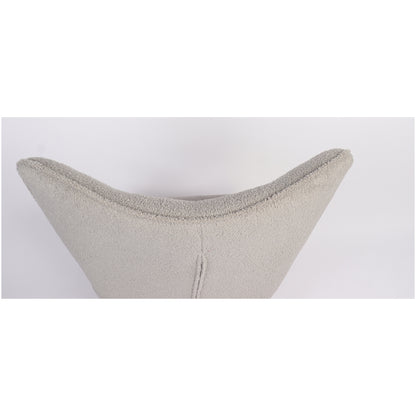 Πολυθρόνα ArteLibre MARION Γκρι Ύφασμα Μπουκλέ/Ξύλο 73x69x96cm - Hippiehome.gr