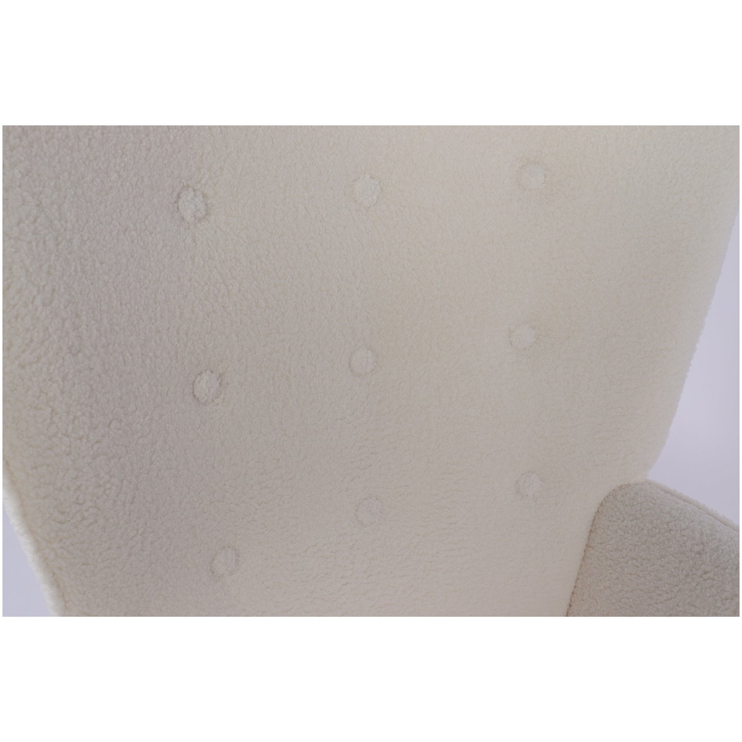 Πολυθρόνα ArteLibre MARION Λευκό Ύφασμα Μπουκλέ/Ξύλο 73x69x96cm - Hippiehome.gr