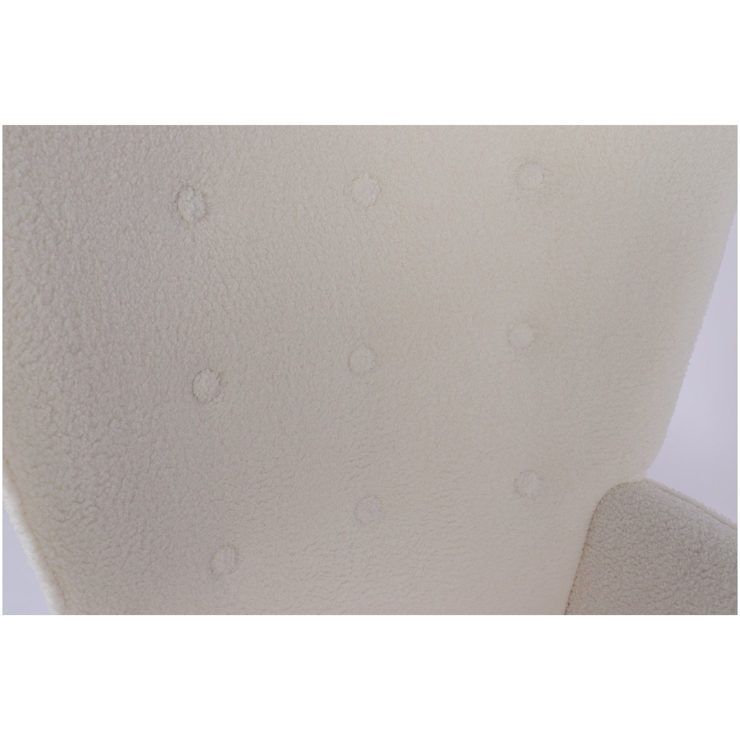 Πολυθρόνα ArteLibre MARION Λευκό Ύφασμα Μπουκλέ/Ξύλο 73x69x96cm - Hippiehome.gr