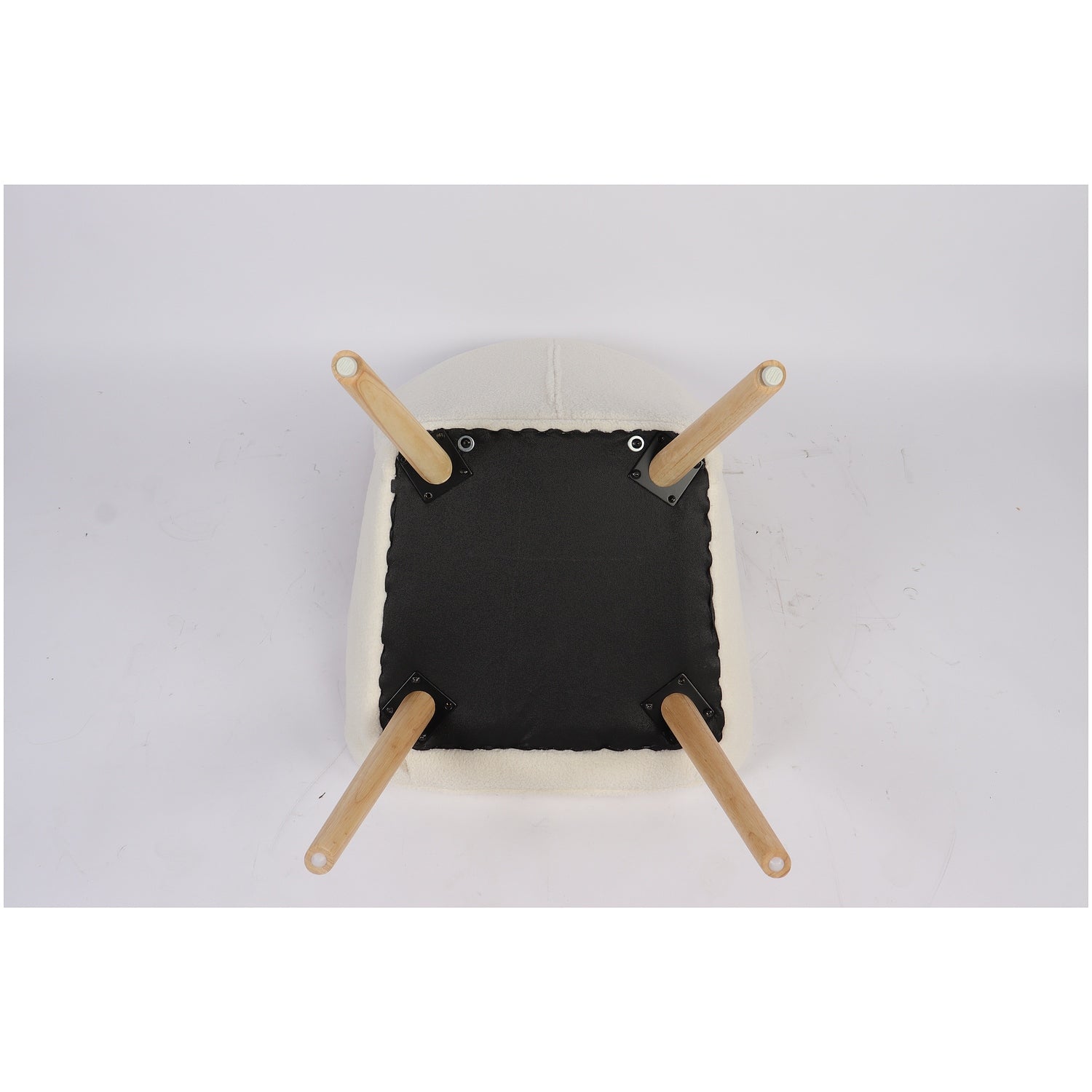 Πολυθρόνα ArteLibre MARION Λευκό Ύφασμα Μπουκλέ/Ξύλο 73x69x96cm - Hippiehome.gr