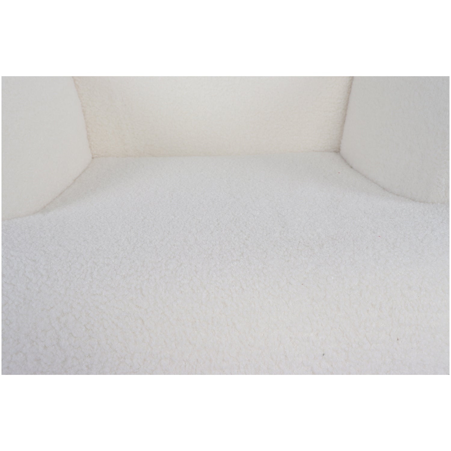 Πολυθρόνα ArteLibre MARION Λευκό Ύφασμα Μπουκλέ/Ξύλο 73x69x96cm - Hippiehome.gr