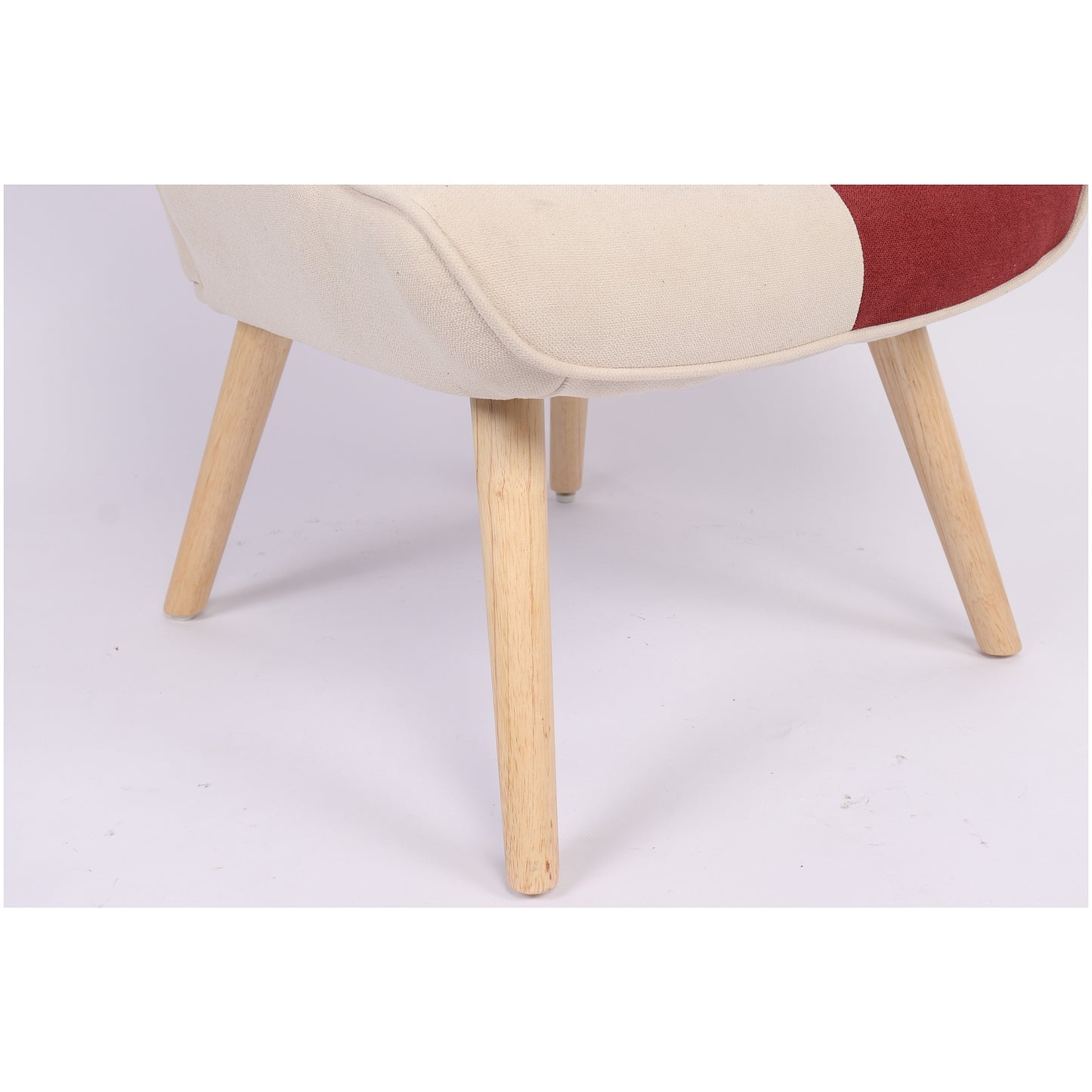 Πολυθρόνα ArteLibre BRIAR Μπορντό/Γκρι Patchwork Ύφασμα/Ξύλο 73x69x96cm - Hippiehome.gr