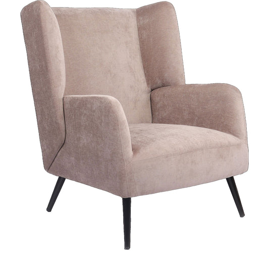 Πολυθρόνα ArteLibre NORA Καφέ Ανοιχτό Ύφασμα/Μέταλλο 100x80x89cm - Hippiehome.gr