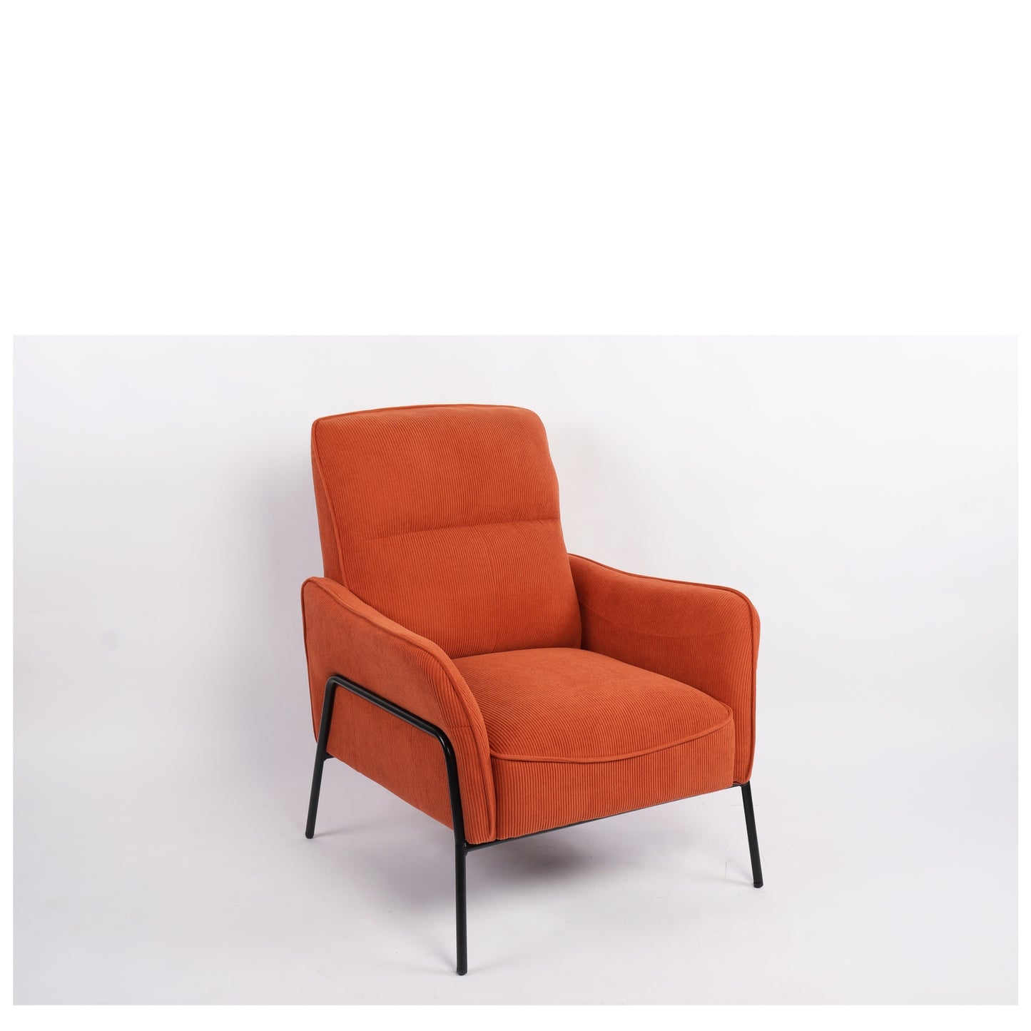 Πολυθρόνα ArteLibre ELAN Σάπιο Μήλο Ύφασμα Κοτλέ/Μέταλλο 94x77x82cm - Hippiehome.gr