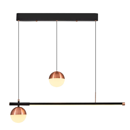 Φωτιστικό Κρεμαστό ArteLibre MOVIMA Μαύρο Μέταλλο/Αλουμίνιο 87x12x120cm - Hippiehome.gr