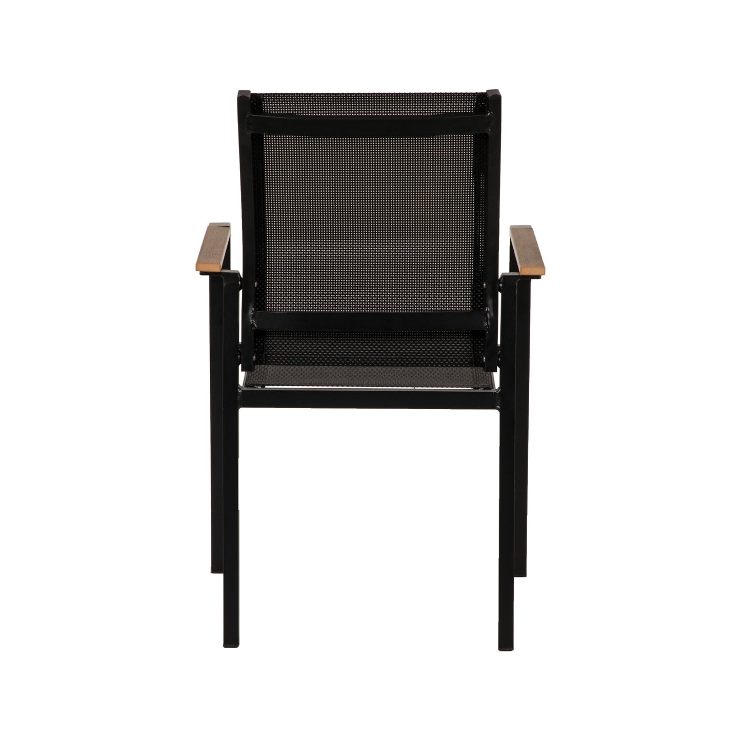 Πολυθρόνα Κήπου ArteLibre KALANDULA Μαύρο/Καρυδί Αλουμίνιο/Ύφασμα 40x47x91cm - Hippiehome.gr