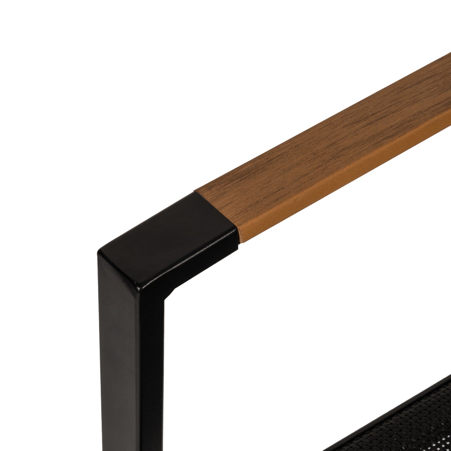 Πολυθρόνα Κήπου ArteLibre KALANDULA Μαύρο/Καρυδί Αλουμίνιο/Ύφασμα 40x47x91cm - Hippiehome.gr