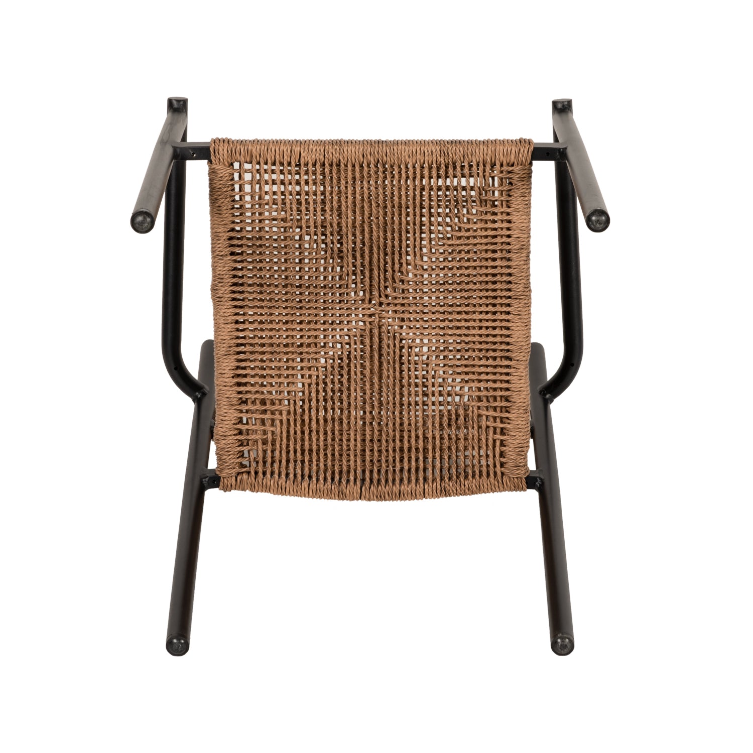 Πολυθρόνα Κήπου ArteLibre INGA Μαύρο/Φυσικό Αλουμίνιο/Rattan 55.5x50x77.5cm - Hippiehome.gr