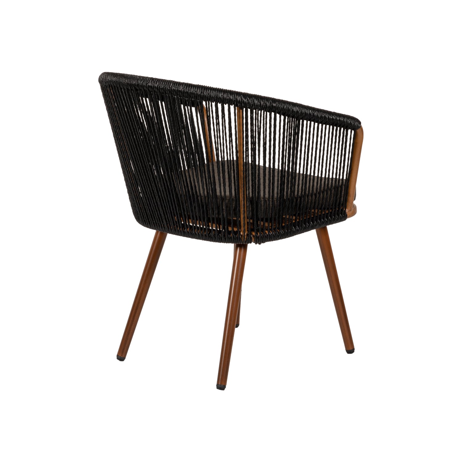 Πολυθρόνα Κήπου ArteLibre LOFOI Μαύρο/Καφέ Αλουμίνιο/Rattan 60x62x81cm - Hippiehome.gr