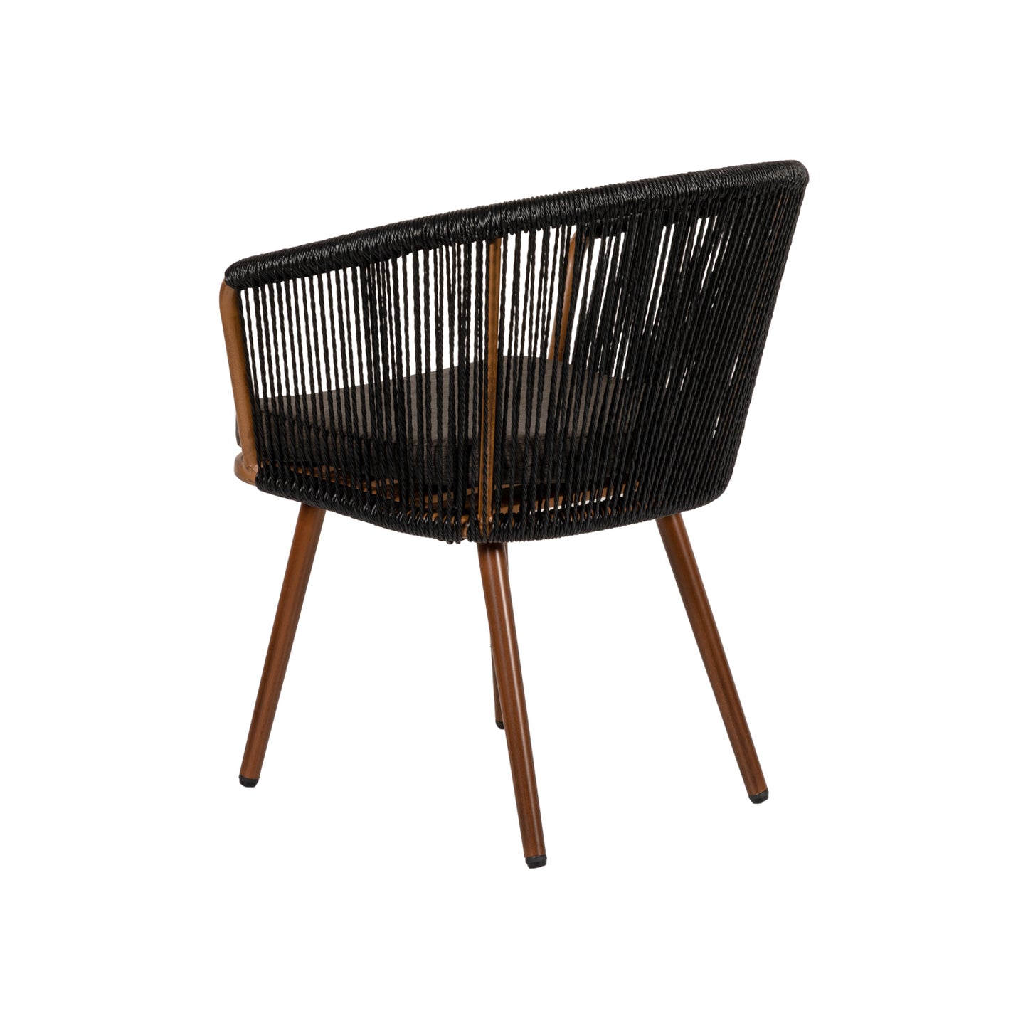 Πολυθρόνα Κήπου ArteLibre LOFOI Μαύρο/Καφέ Αλουμίνιο/Rattan 60x62x81cm - Hippiehome.gr