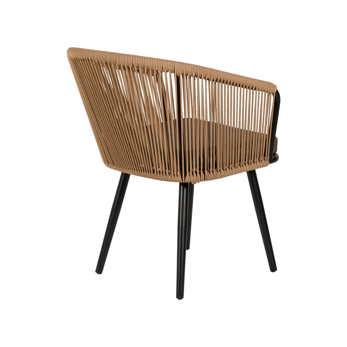 Πολυθρόνα Κήπου ArteLibre LOFOI Μαύρο/Καφέ Αλουμίνιο/Rattan 60x62x81cm - Hippiehome.gr