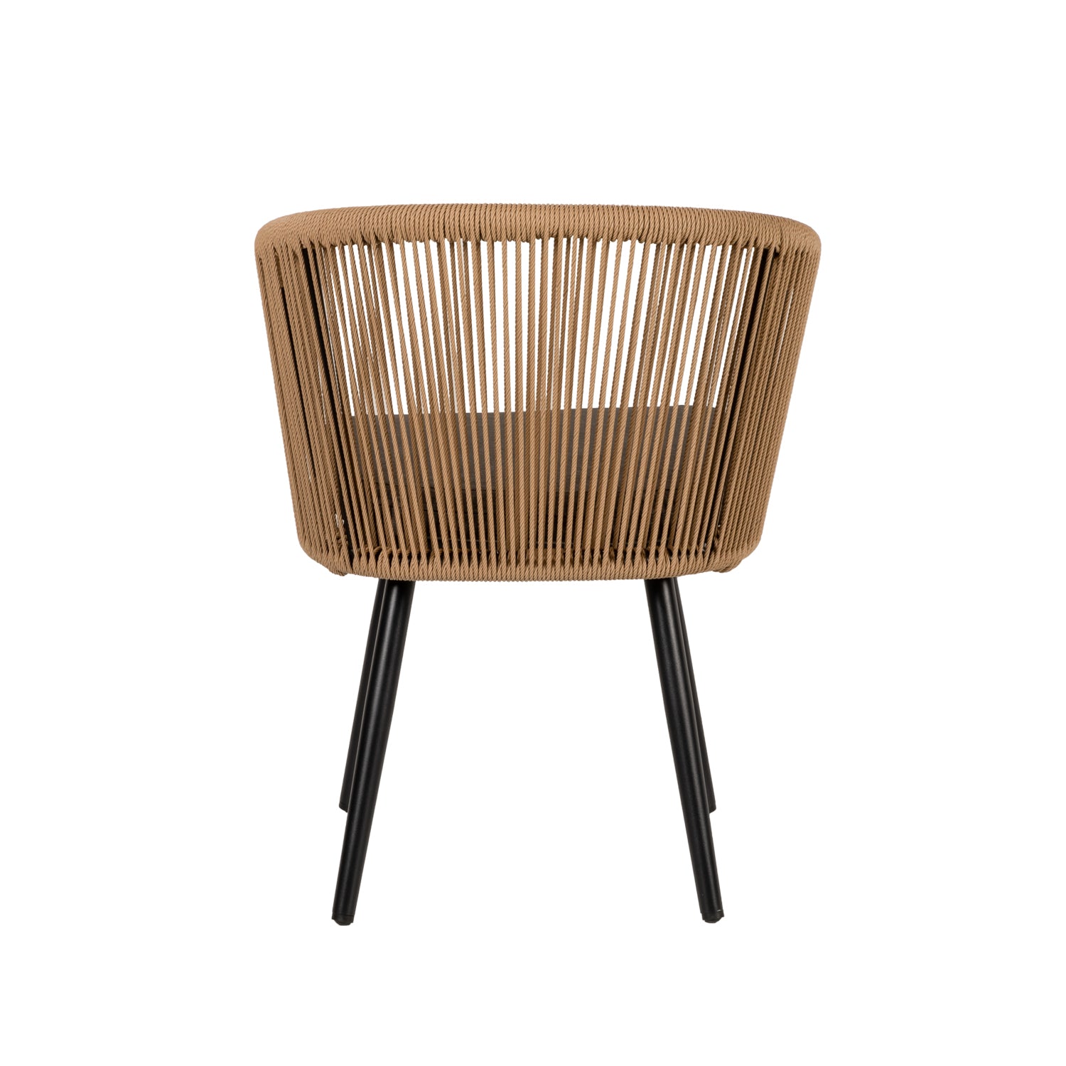 Πολυθρόνα Κήπου ArteLibre LOFOI Μαύρο/Καφέ Αλουμίνιο/Rattan 60x62x81cm - Hippiehome.gr