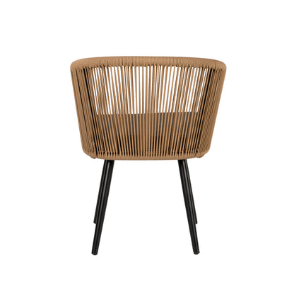 Πολυθρόνα Κήπου ArteLibre LOFOI Μαύρο/Καφέ Αλουμίνιο/Rattan 60x62x81cm - Hippiehome.gr