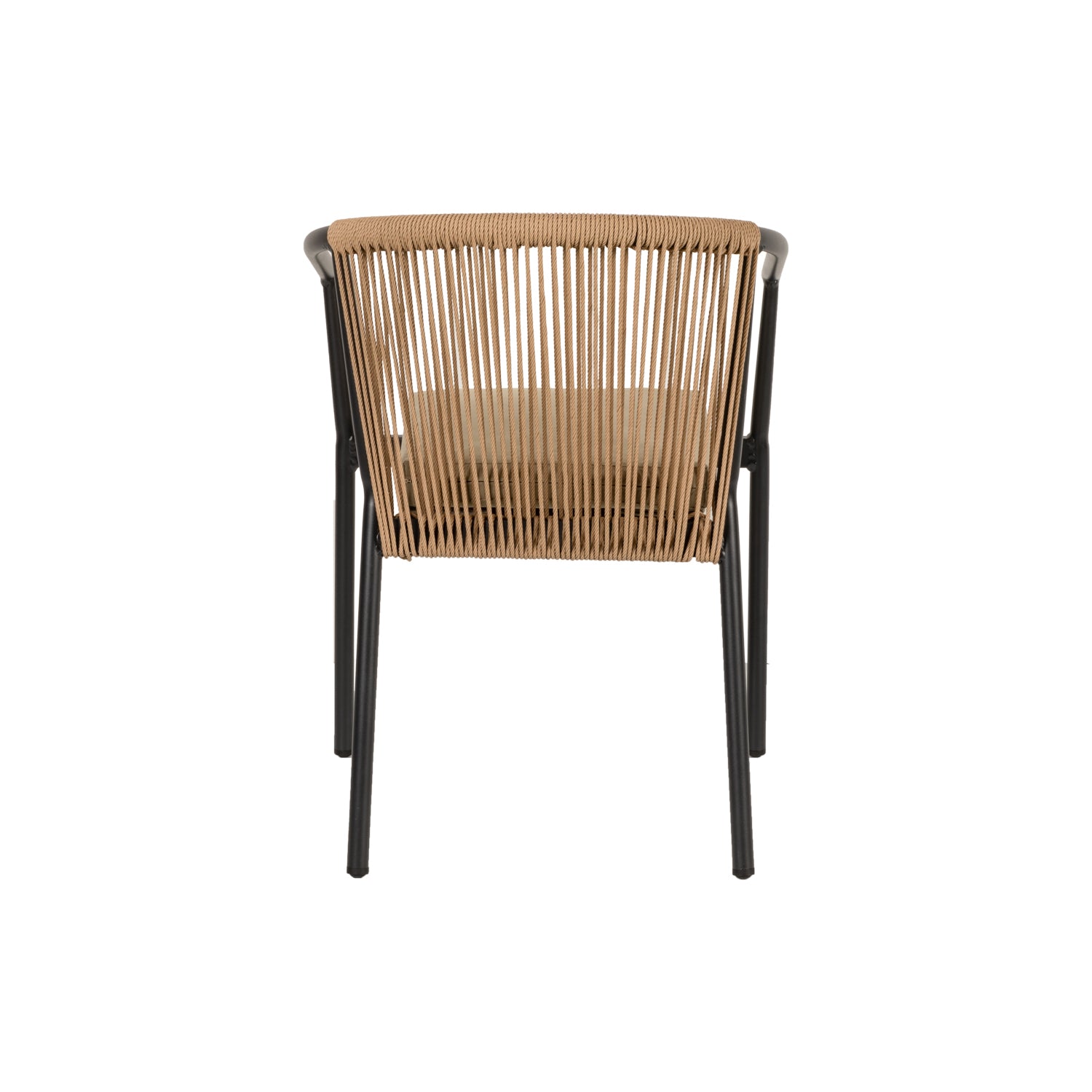 Πολυθρόνα Κήπου ArteLibre MANDRAKA Μαύρο/Φυσικό Αλουμίνιο/Rattan 57x61x78cm - Hippiehome.gr