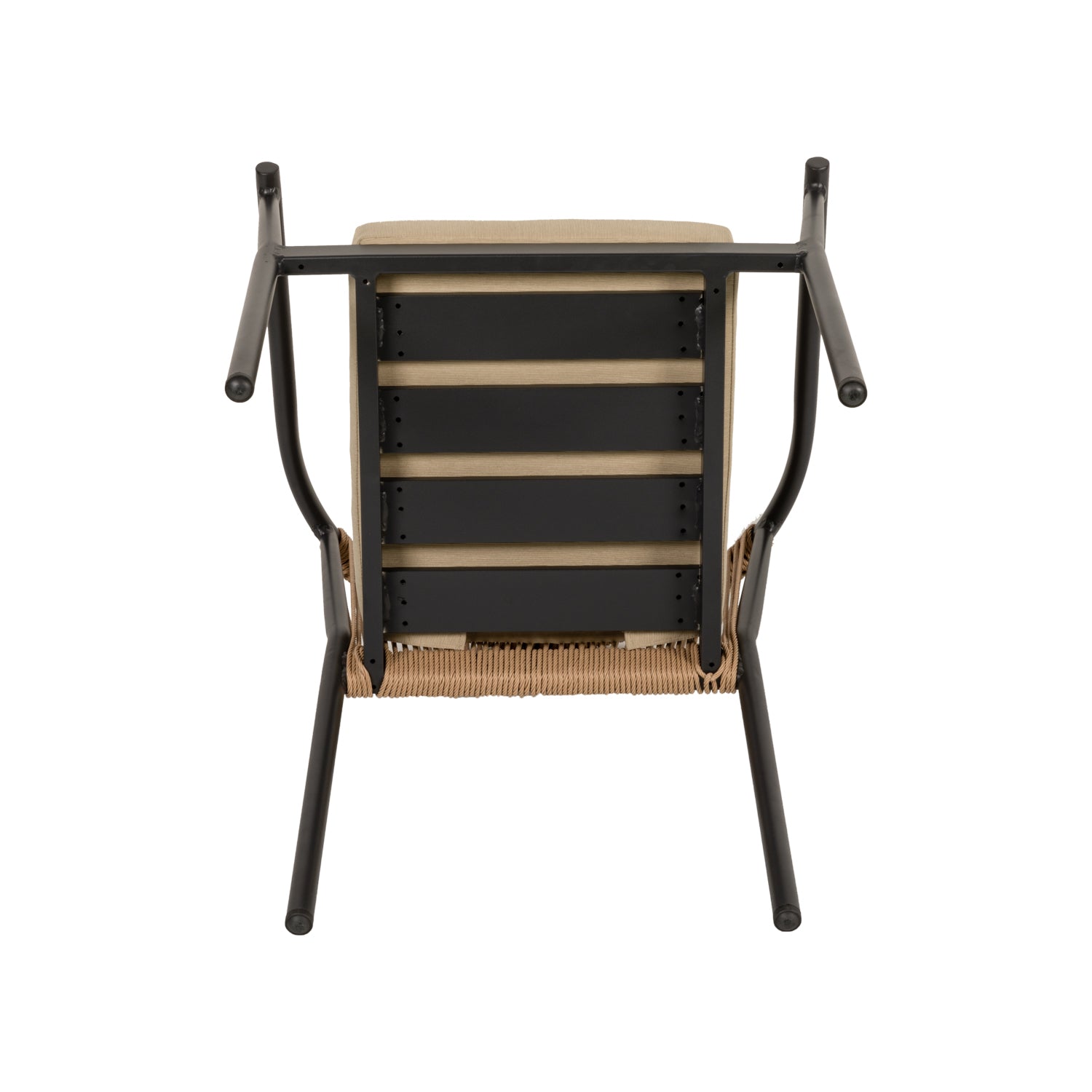 Πολυθρόνα Κήπου ArteLibre MANDRAKA Μαύρο/Φυσικό Αλουμίνιο/Rattan 57x61x78cm - Hippiehome.gr