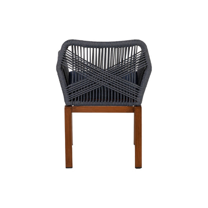 Πολυθρόνα Κήπου ArteLibre LISBON Mπλε/Μπαμπού Αλουμίνιο/Ύφασμα 57x58x77cm - Hippiehome.gr