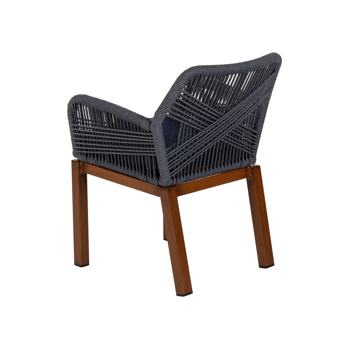 Πολυθρόνα Κήπου ArteLibre LISBON Mπλε/Μπαμπού Αλουμίνιο/Ύφασμα 57x58x77cm - Hippiehome.gr