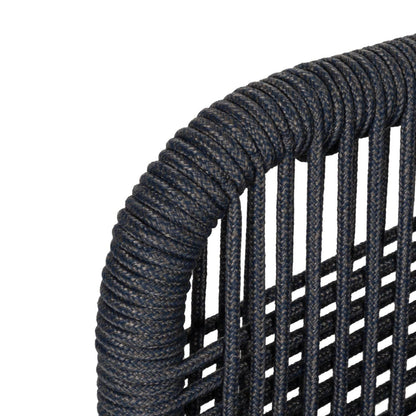 Πολυθρόνα Κήπου ArteLibre LISBON Mπλε/Μπαμπού Αλουμίνιο/Ύφασμα 57x58x77cm - Hippiehome.gr