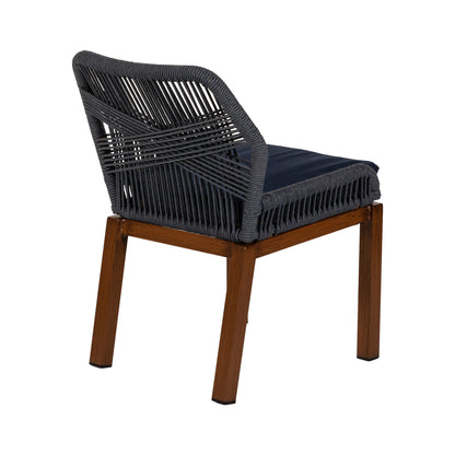 Καρέκλα Κήπου ArteLibre LISBON Μπλε/Μπαμπού Αλουμίνιο/Ύφασμα 50x58x77cm - Hippiehome.gr