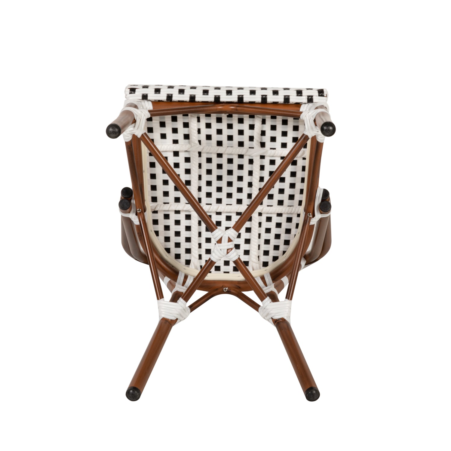 Καρέκλα Κήπου ArteLibre MUTARAZI Λευκό/Μαύρο Αλουμίνιο/Rattan 50x57x85cm - Hippiehome.gr