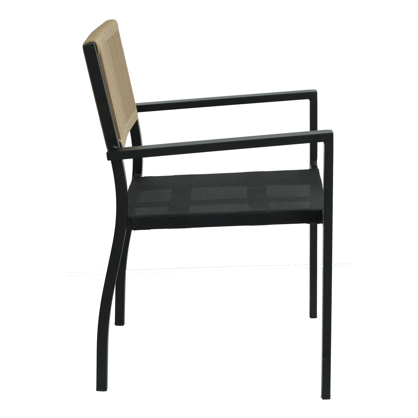 Πολυθρόνα Κήπου ArteLibre HORUS Μαύρο/Καφέ Αλουμίνιο/Rattan 56x58x83cm - Hippiehome.gr