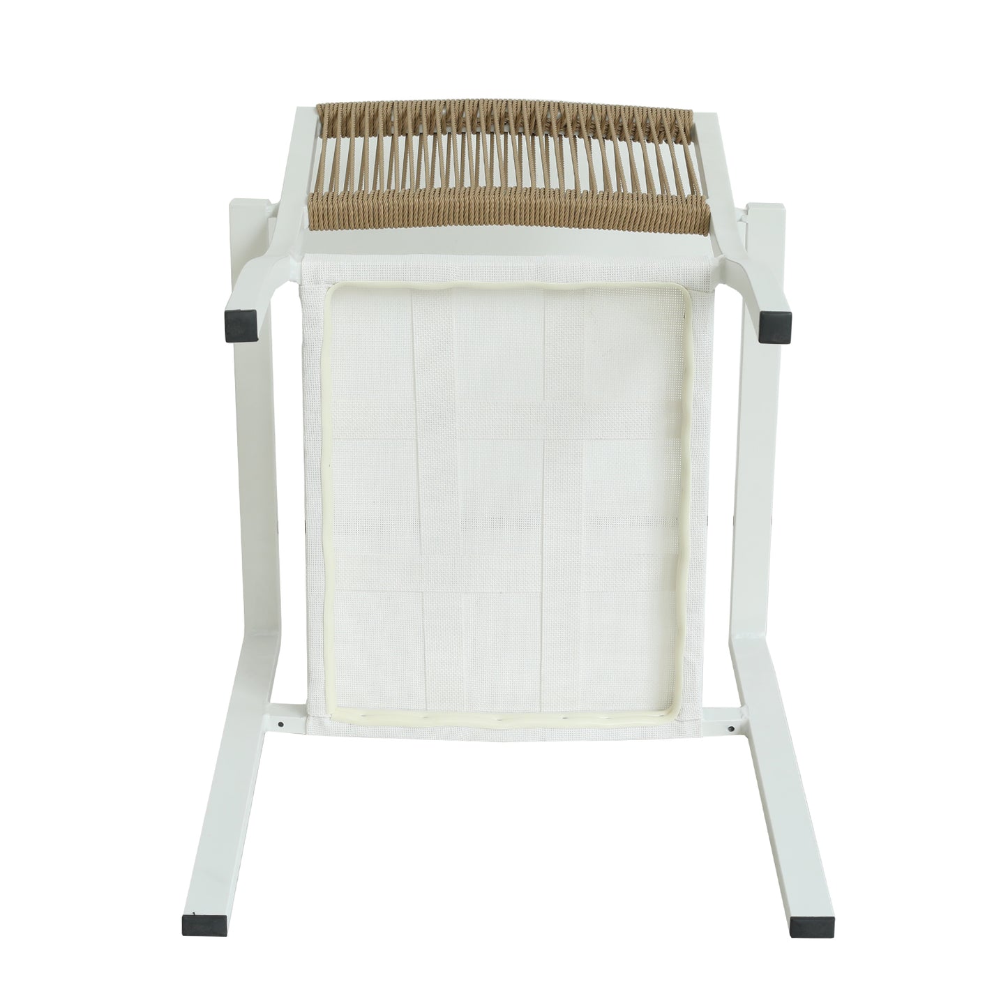 Πολυθρόνα Κήπου ArteLibre HORUS Λευκό/Καφέ Αλουμίνιο/Rattan 56x58x83cm - Hippiehome.gr