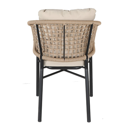 Πολυθρόνα Κήπου ArteLibre ANHUR Με Μαξιλάρια Μαύρο/Καφέ Αλουμίνιο/Rattan 60x58x84cm - Hippiehome.gr