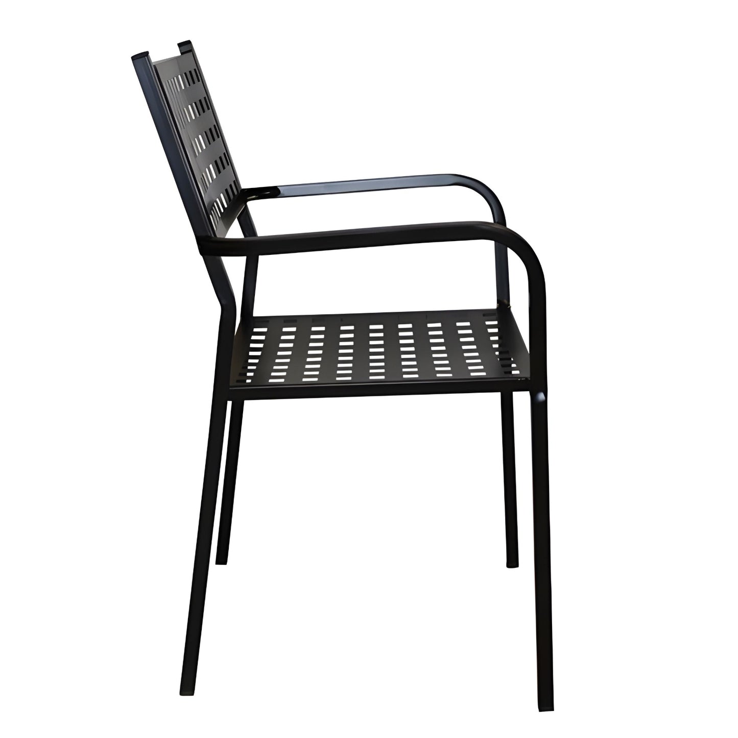 Πολυθρόνα Κήπου ArteLibre MONTU Μαύρο Μέταλλο 54x51x84cm - Hippiehome.gr