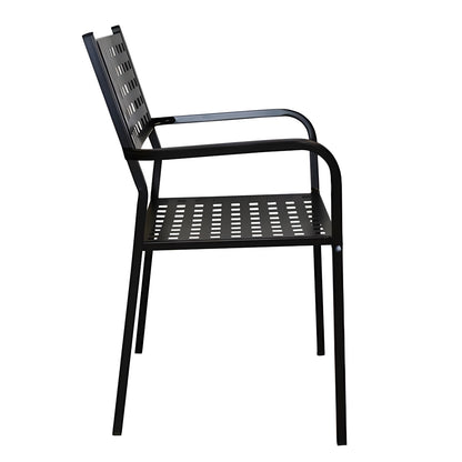 Πολυθρόνα Κήπου ArteLibre MONTU Μαύρο Μέταλλο 54x51x84cm - Hippiehome.gr