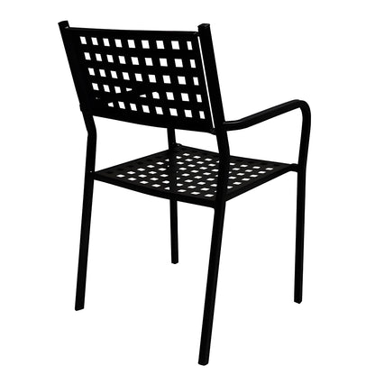 Πολυθρόνα Κήπου ArteLibre MONTU Μαύρο Μέταλλο 54x51x84cm - Hippiehome.gr