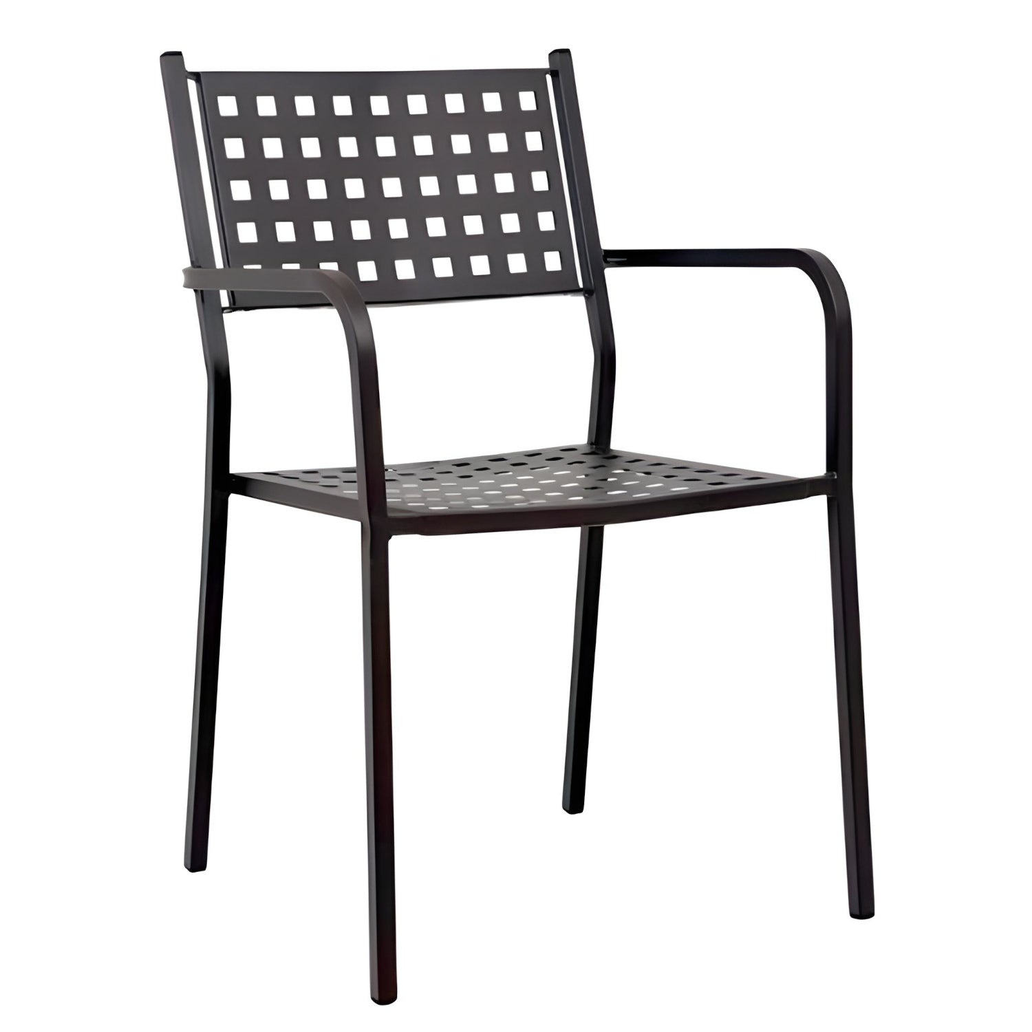 Πολυθρόνα Κήπου ArteLibre MONTU Μαύρο Μέταλλο 54x51x84cm - Hippiehome.gr