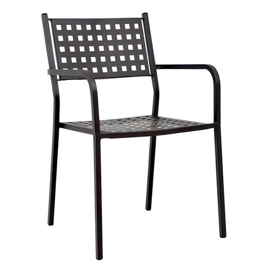 Πολυθρόνα Κήπου ArteLibre MONTU Μαύρο Μέταλλο 54x51x84cm - Hippiehome.gr