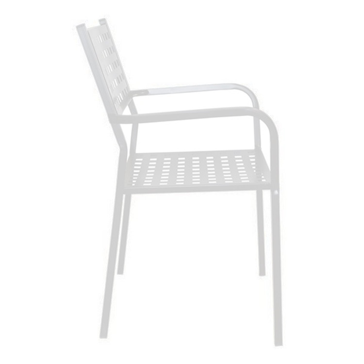 Πολυθρόνα Κήπου ArteLibre MONTU Λευκό Μέταλλο 54x51x84cm - Hippiehome.gr